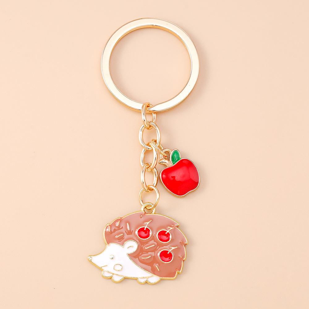 Fashion Autumn Maple Leaf Keychain Women Girls Corn Pumpkin Key Ring Pendants for Handbag Decor DIY Key Chain Jewelry Gifts