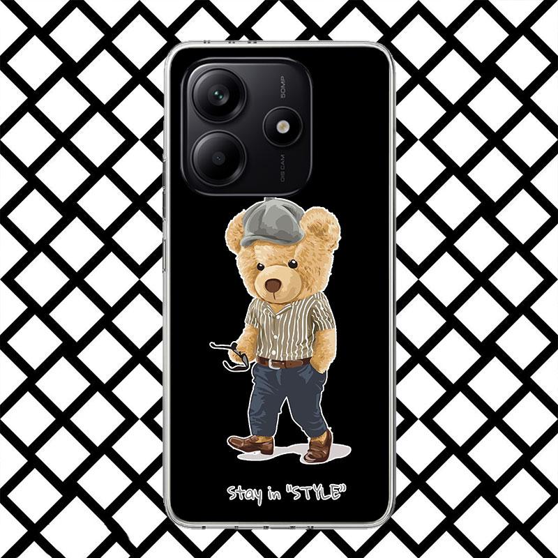 Baron Filou Trend Leisure Bear Phone Case for Xiaomi Redmi Note 15 14 14S 13 12 12S 11 Pro Plus 11E 11T 11S 10S 5G Soft Cover Fu