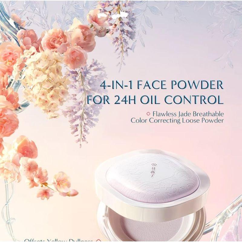 Florasis - Flawless Jade Breathable Color Correcting Loose Powder - 5 Shades
