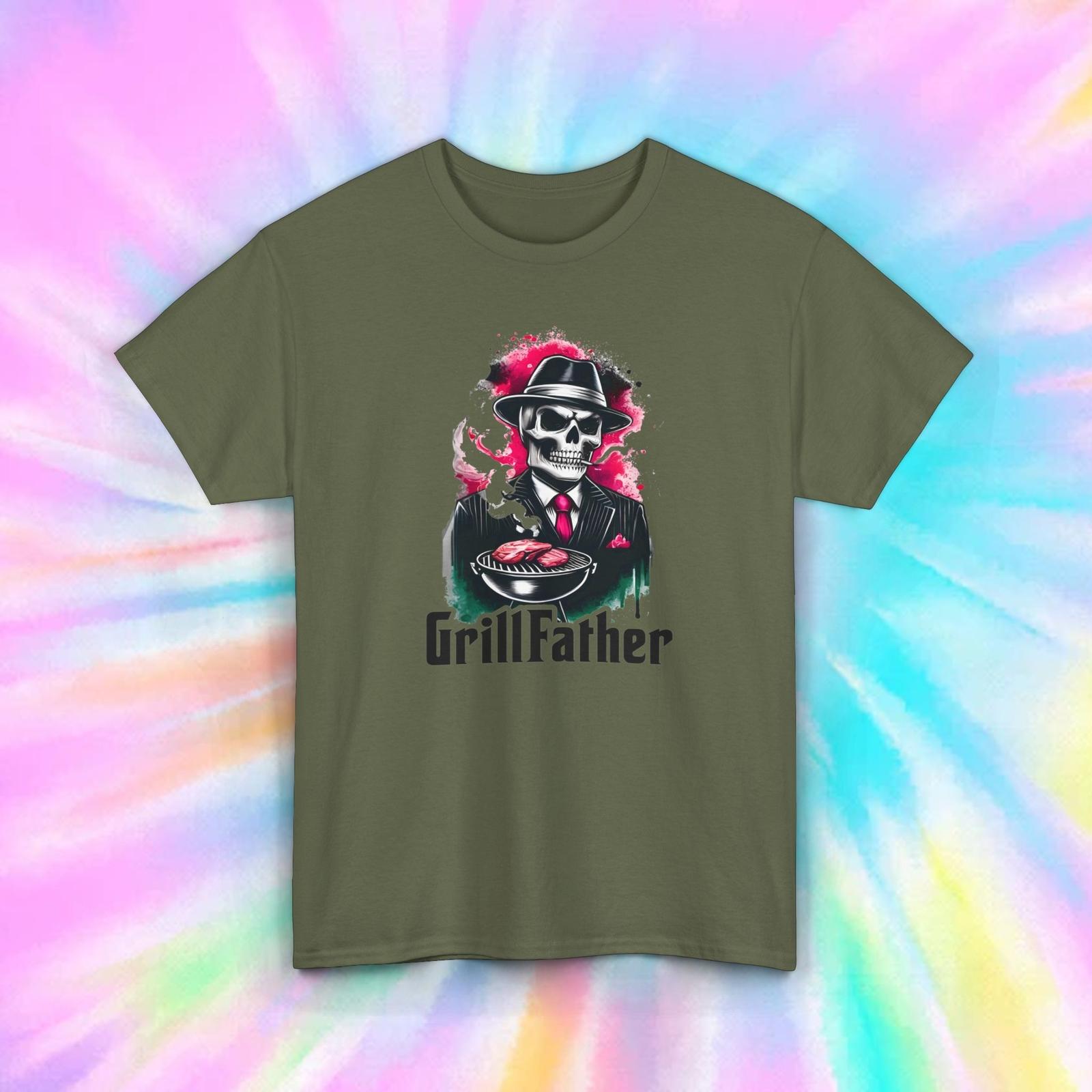 Grill Father Shirt | Skull BBQ Graphic Tee | Funny BBQ Gift S-5XL XXL