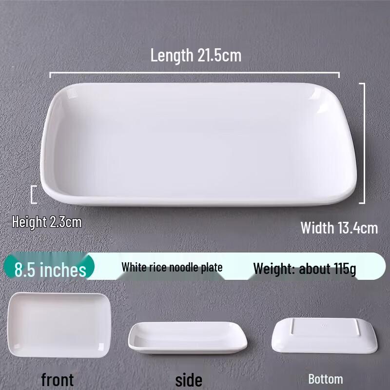 White Melamine Multi-Purpose Serving Plates