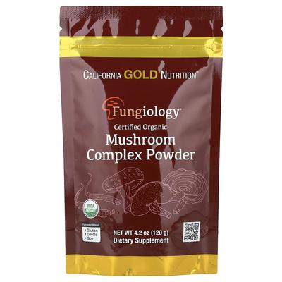 Certified Organic Mushroom Complex Powder, 120 G (4.2 Oz)