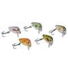 5 Pcs Mini Fishing Lures Crankbait Realistic Fishing Hard Baits Kit with Box for Sea Water and Fresh WaterType 3
