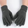 1 Pair Winter Polar Fleece Gloves Men Women Warm Outdoor Cycling Driving Gloves Windproof Non-Slip Soft Thickened Gloves