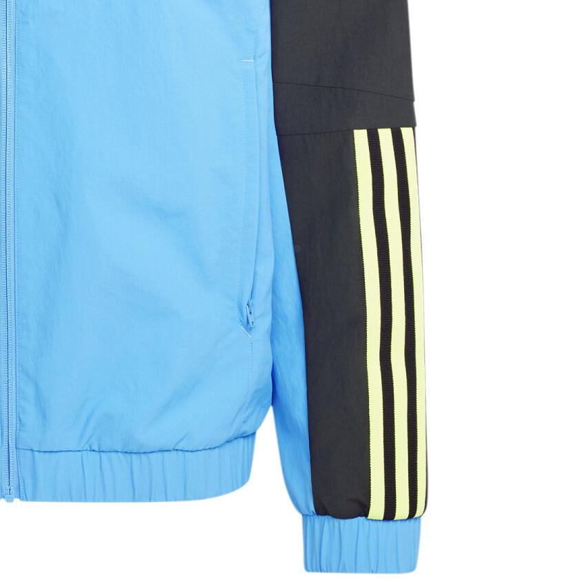adidas Performance Stand Collar Zipper Fashion Jacket Men Jacket Blue IS7282