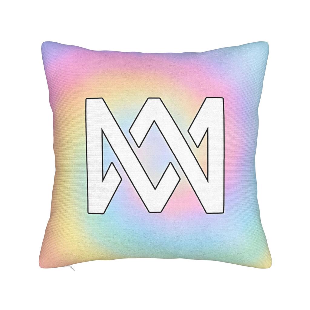 Marcus And Martinus MM Square Pillow Cases  Cushion Covers Funny Zipper Decorative Pillowcase for Home 4040cm