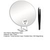 10/20/30X 14.7cm Magnifying Mirror Wall Hanging Handheld Desktop Mirror With Tweezers Magnified Makeup Vanity Mirror Bathroom