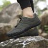 Plush Warm Cotton Shoes Barefoot Outdoor Hiking Shoes Non-slip Walking Trekking Shoes Winter Climbing Sneakers