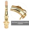 Alt-Saxophon Bogen Messing Alt-Saxophon Hals Musikinstrument Teil Goldener Saxophonhals Professioneller Saxophonhals Messingstruktur