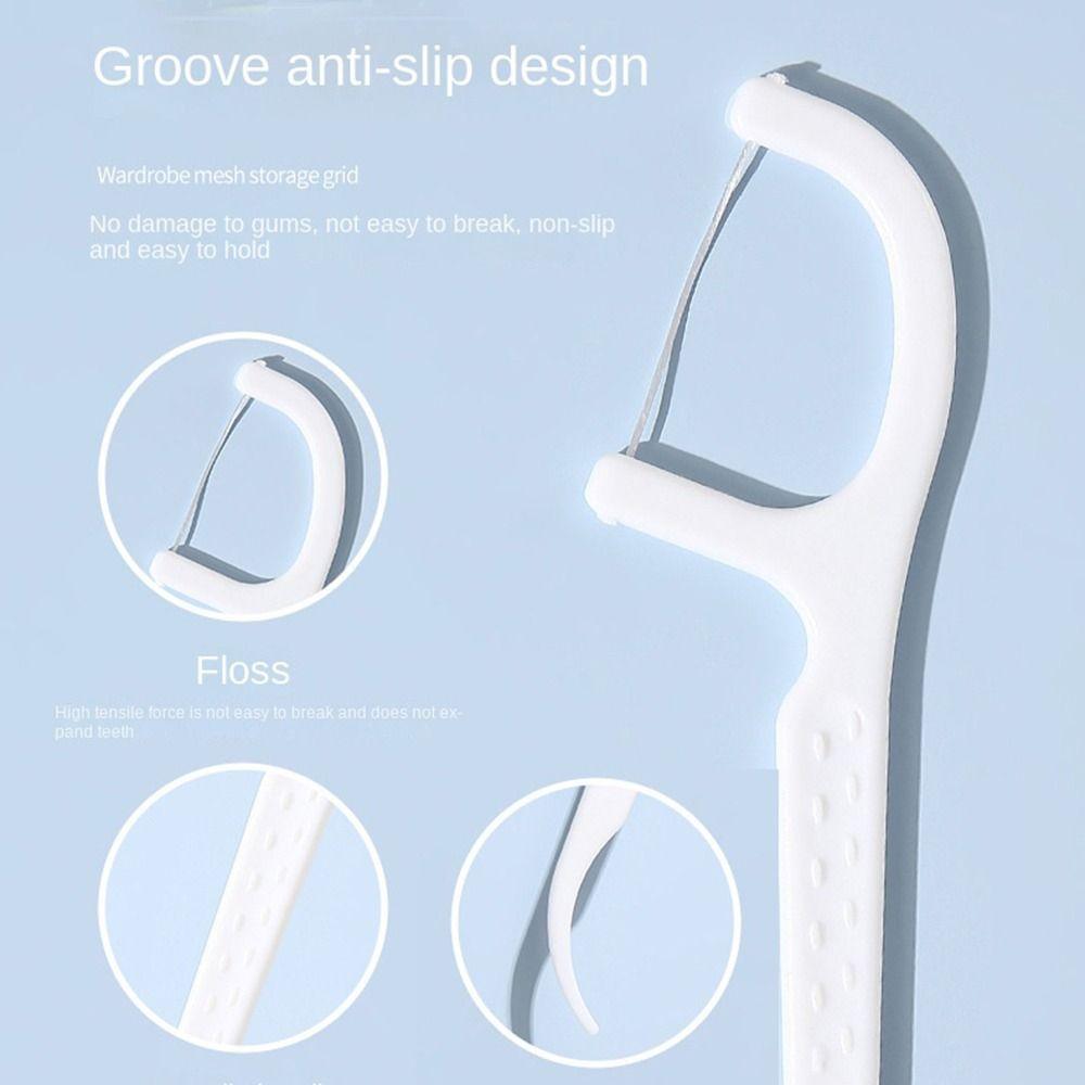 12Pcs Teeth Flosser Floss Pick Dispenser Automatic Case Teeth Floss Storage Box Teeth Flosser Stick