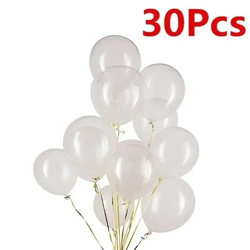 30Pcs Transparent Latex Balloons Decor Suitable For Wedding Decoration The Bathroom Can Also Be Beautiful And Atmospheric
