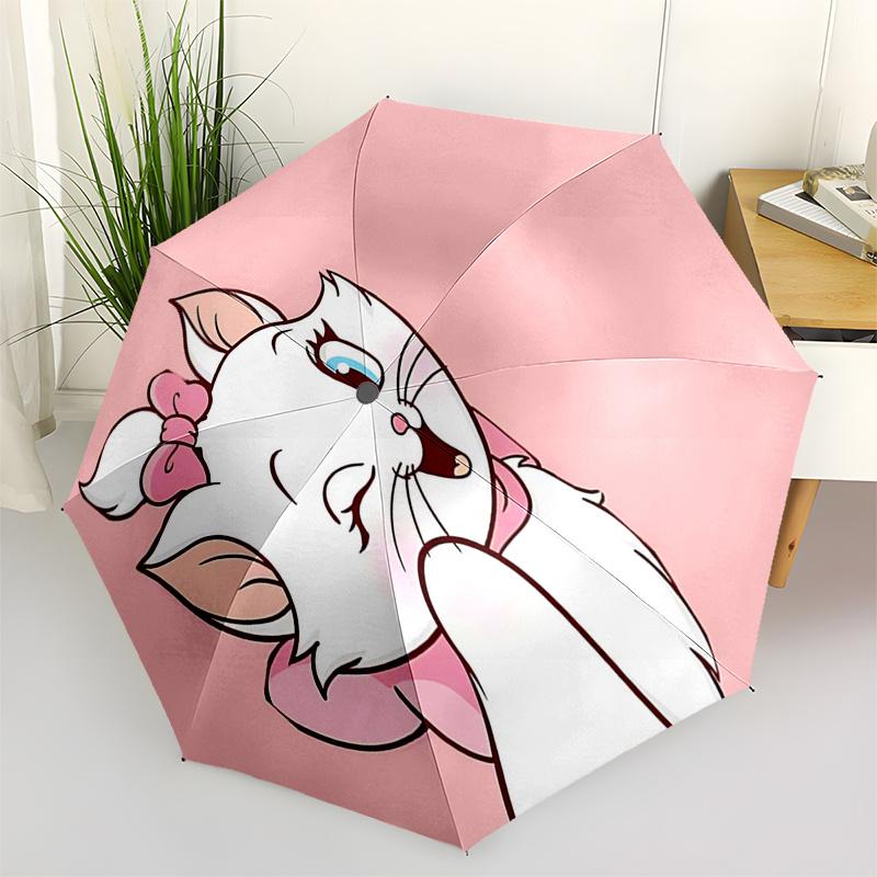 

Maria cat Themed Travel Umbrella-8 Ribs Automatic Opening and Closing, Portable Folding Design, Compact and Stylish Umbrella