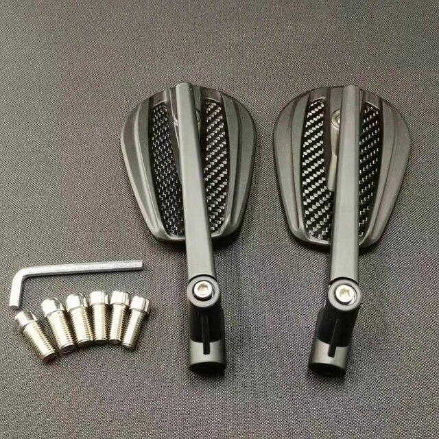 True Carbon Fiber Motorbike Moto Rear View Mirrors For Melalisa150 Longjia Victoria Sixties300i/150 Mirror Motorcycle Rearview