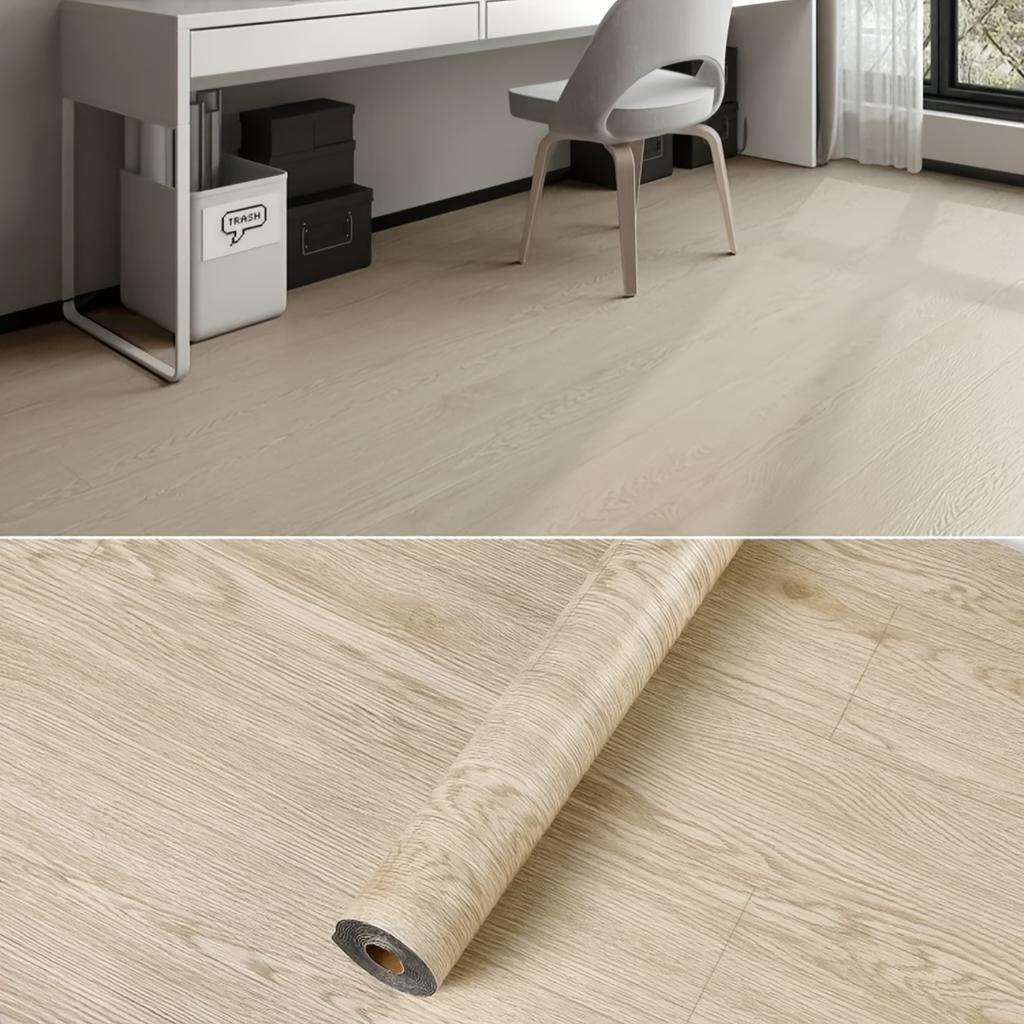 40cm Self-Adhesive Wood Grain Sticker Peel And Stick Wallpaper Waterproof Anti-Slip Floor Sticker Living Room Bedroom House