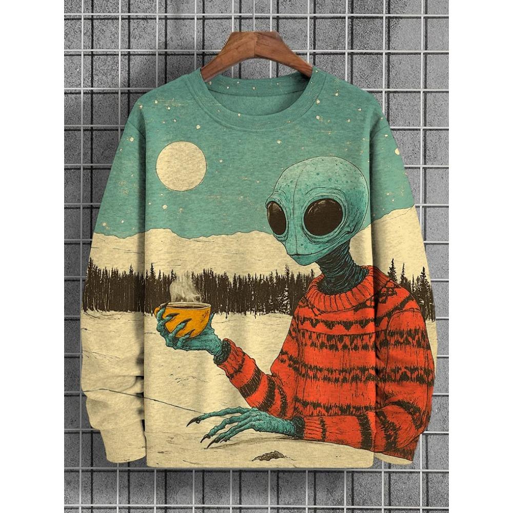Spring Autumn Sweatshirt Pullover Anime Cat Casual Japanese Art Animal 3D Printed O Neck Long Sleeve Hoodies Tops Pullovers