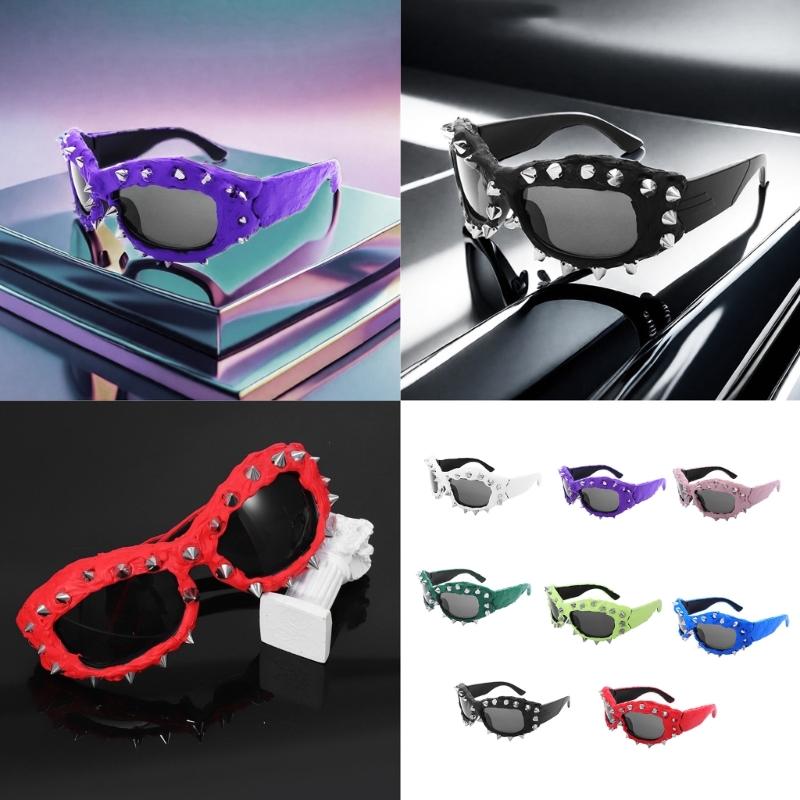 Hip Hop Sporty Sunglasses Stylish Unique Lightweight Sunglasses Futurists Shades Live Show Party Photo Props