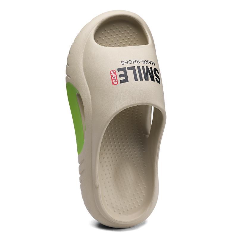 

Новые мужские летние высокоэластичные пляжные сандалии Eva, повседневные уличные тапочки, мягкие мужские сандалии, модные мужские тапочки, без застежек, основной пуш-ап 45 хаки