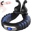 Mann Penis Ring Vibrator Forsinkelse Ejakulasjon Cock Ring Justerbar størrelse Lengre Hardere Prostata massasjeapparat Sexleketøy for menn Voksen 18