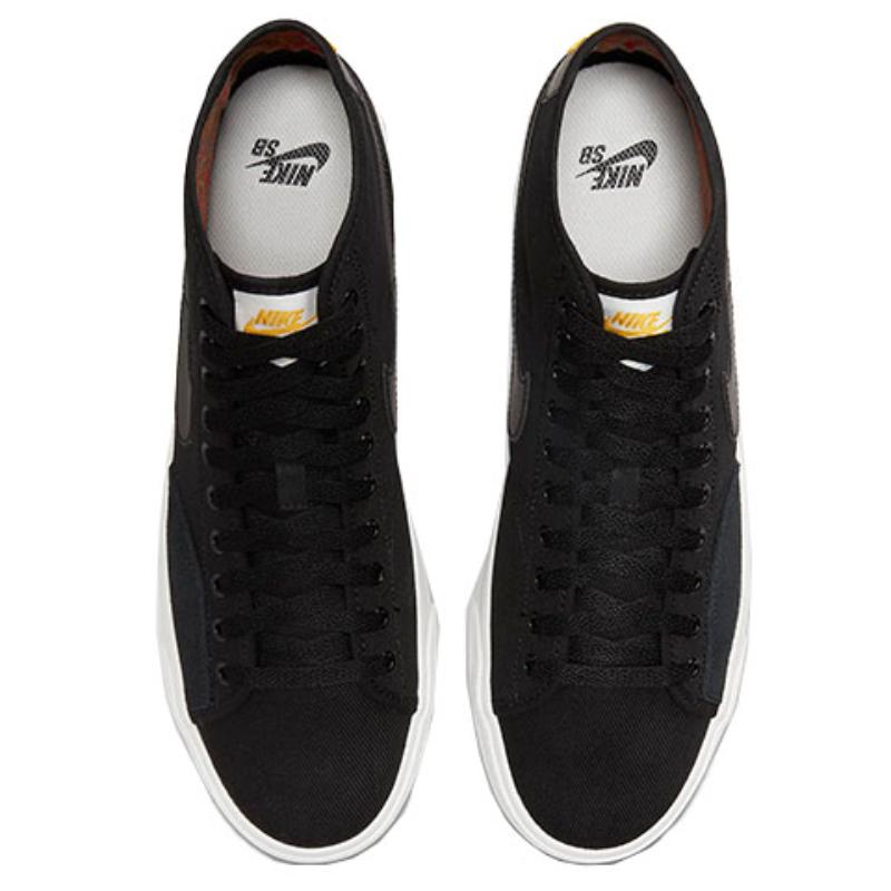 Nike Sb Blzr Court Mid Premium Black White Skateboard Shoes DH7479-001