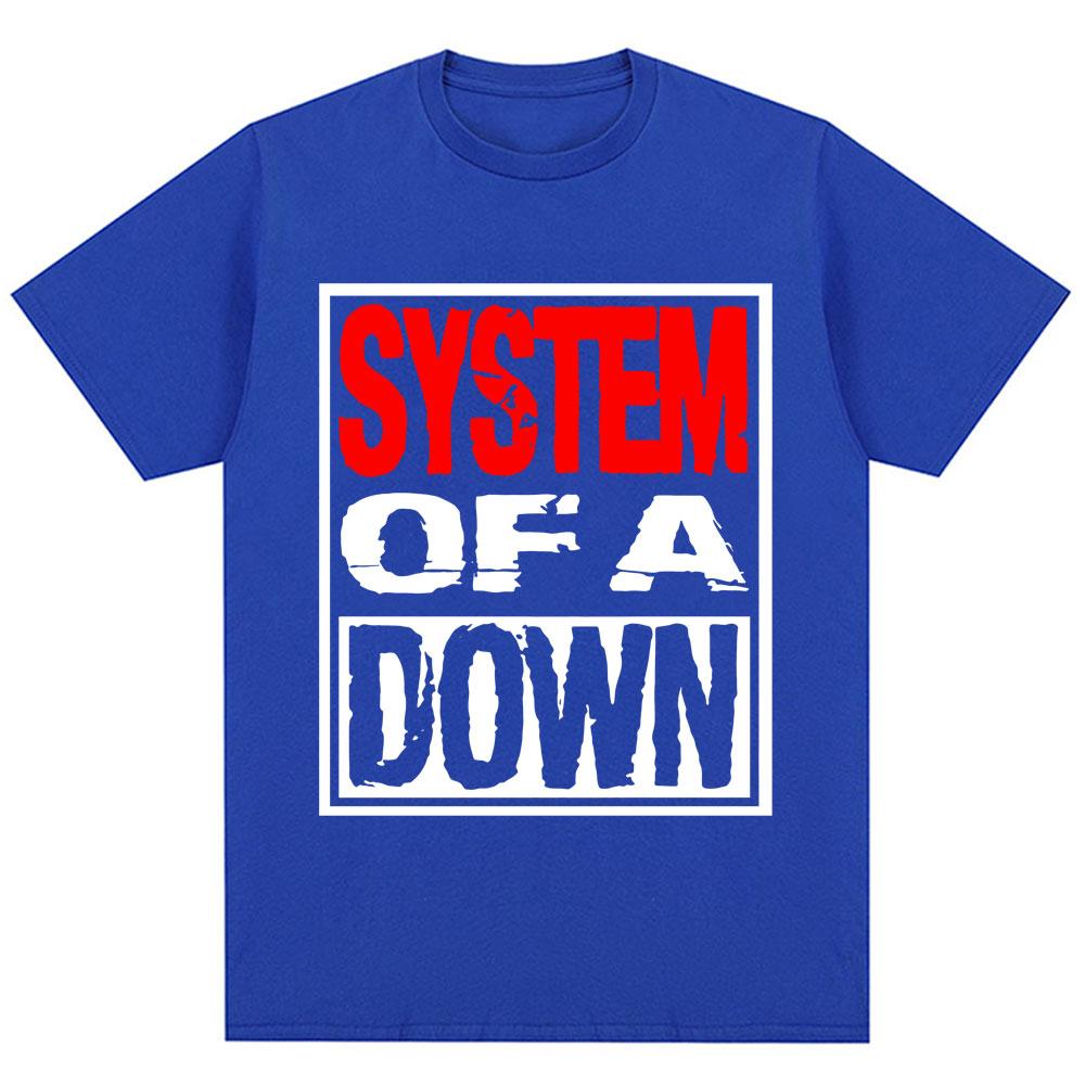 Rock Band System Of A Down Graphic T Shirts Unisex Unisex Vintage Alternative Metal Music Male Tshirts Fashion Cotton Loose T Shirt