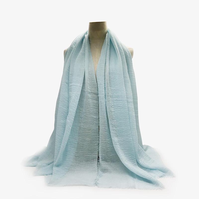 Women Cotton Linen Scarf Summer Girl Solid Color Sunscreen Thin Scarves Soft Shawl Foulard Viscose Spring Female Wrap Shawls New