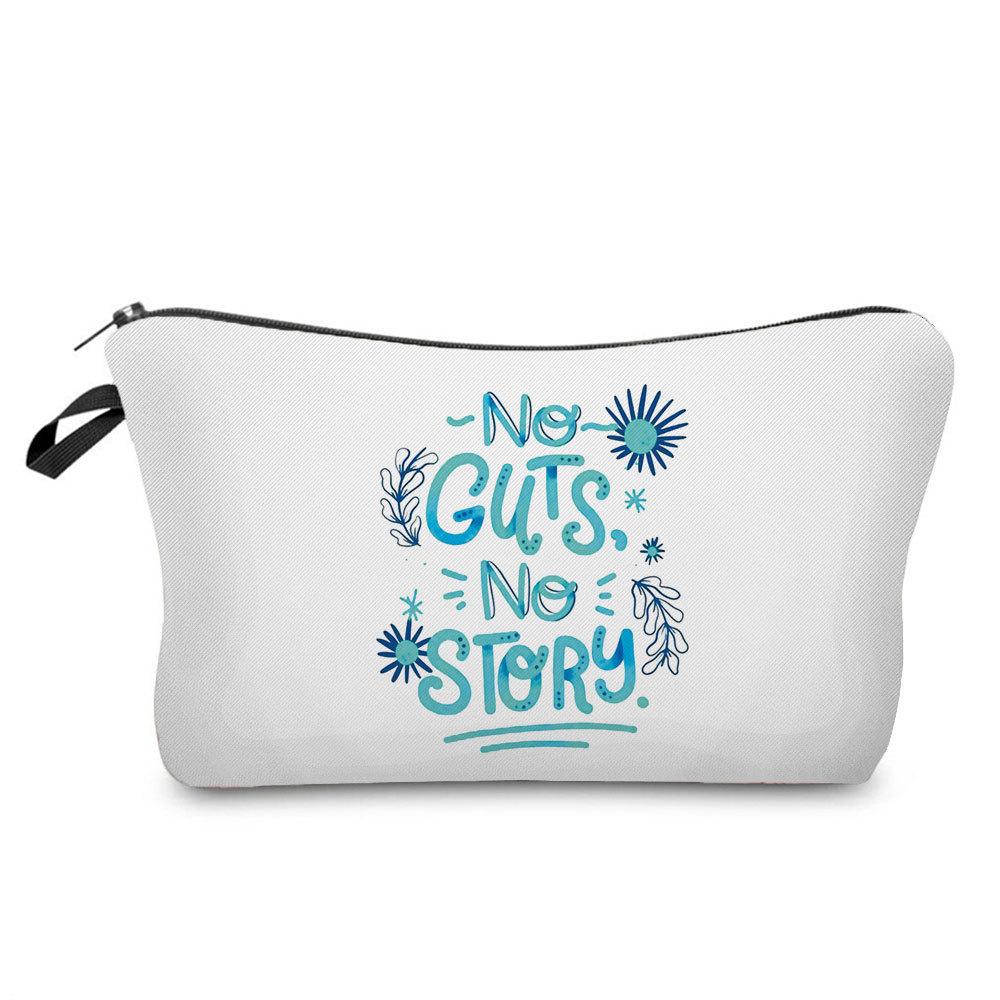 Women Flower Print Cosmetic Bag Toiletries Organize Travel Storage Case 6778