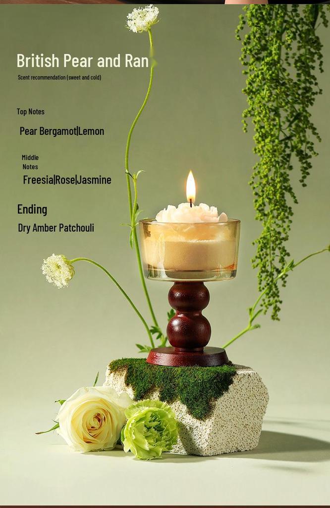 Elegant Aromatherapy Candle Gift Box - Flower Story for New Year, Valentine's Day, Birthdays & Weddings