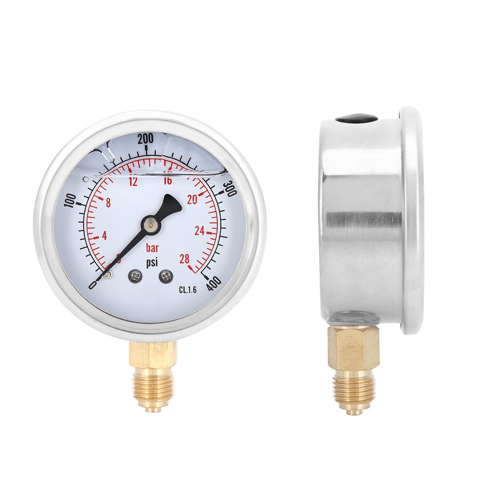 TSPGG60428bar 1 4BSP Y60 Radial Oil Filled Pressure Gauge Manometer for Machinery