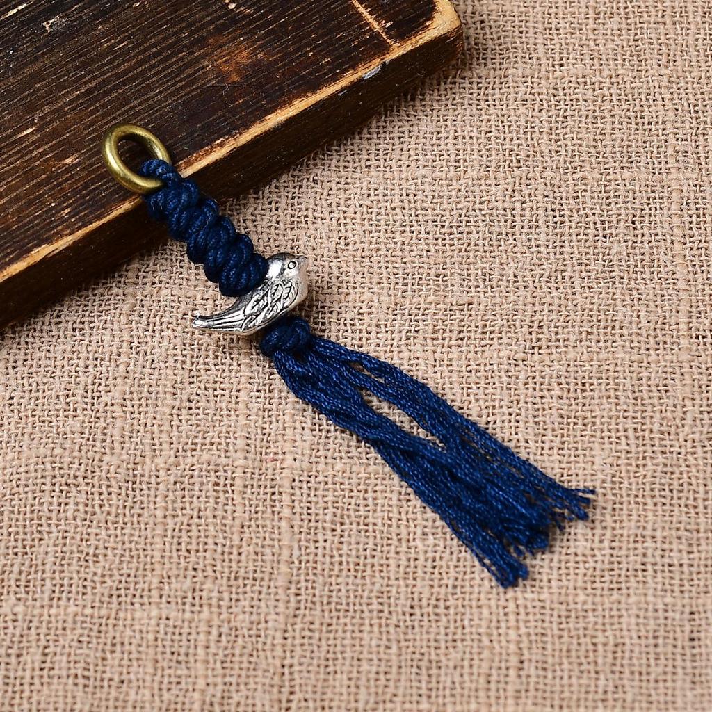 Original Tibetan-Style Silver Brass Drip Accessories for DIY: Handmade Woven Bag, Phone, or Car Hanging.
