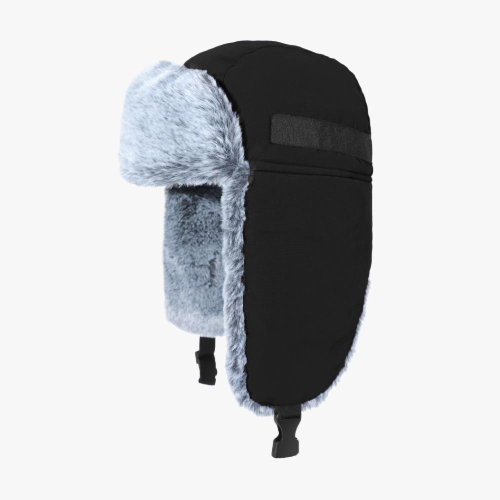 

Новая зимняя шапка-ушанка для женщин в корейском стиле, ветрозащитная и универсальная, с утолщением из плюша, для активного отдыха, теплая шапка с защитой ушей для мужчин Adjustable