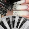 10 Rolls Nail Transfer Foils Sticker Black White Red Lace Flowers Nail Art Nail Charms Diy Nail Decoration Manicure Accessories