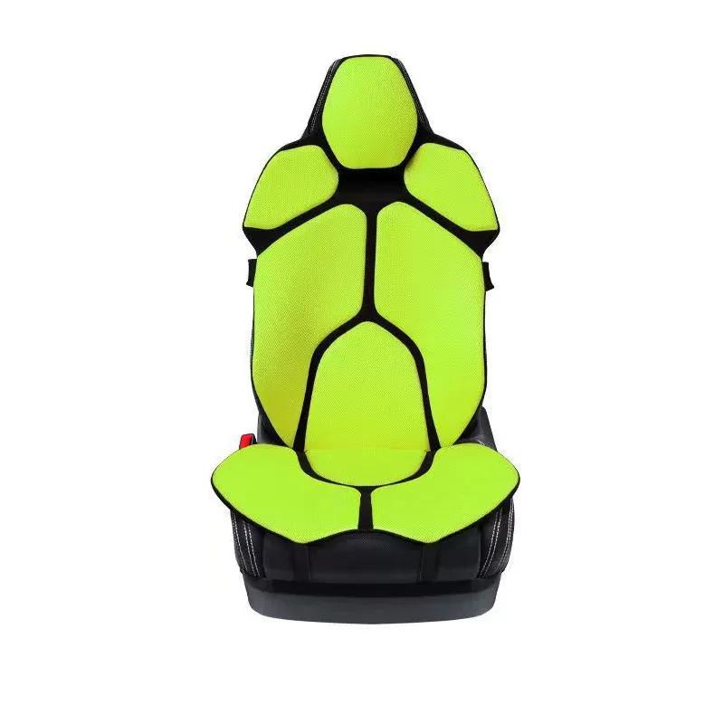 For Land Rover Defender 90 2020-2026 Breathable Mesh Car Seat Cushion Ergonomic Lumbar Support Anti-Slip Auto Seat Protector Pad 1PC-Green