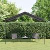 Vidaxl Baldachim Ogrodowy, Antracytowy, 3X3 M, Stal I Tkanina