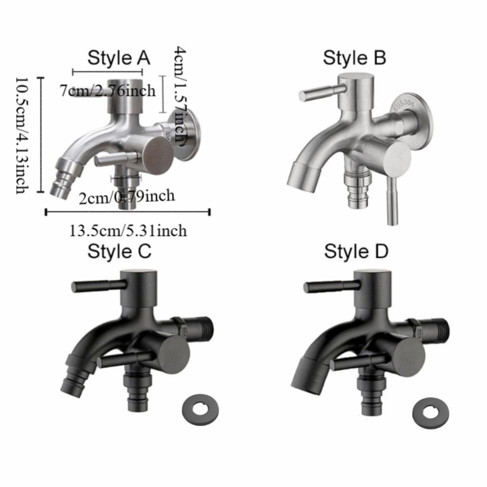Stainless Steel Washing Machine Faucet Antiseptic Garden Water Tap  Irrigation