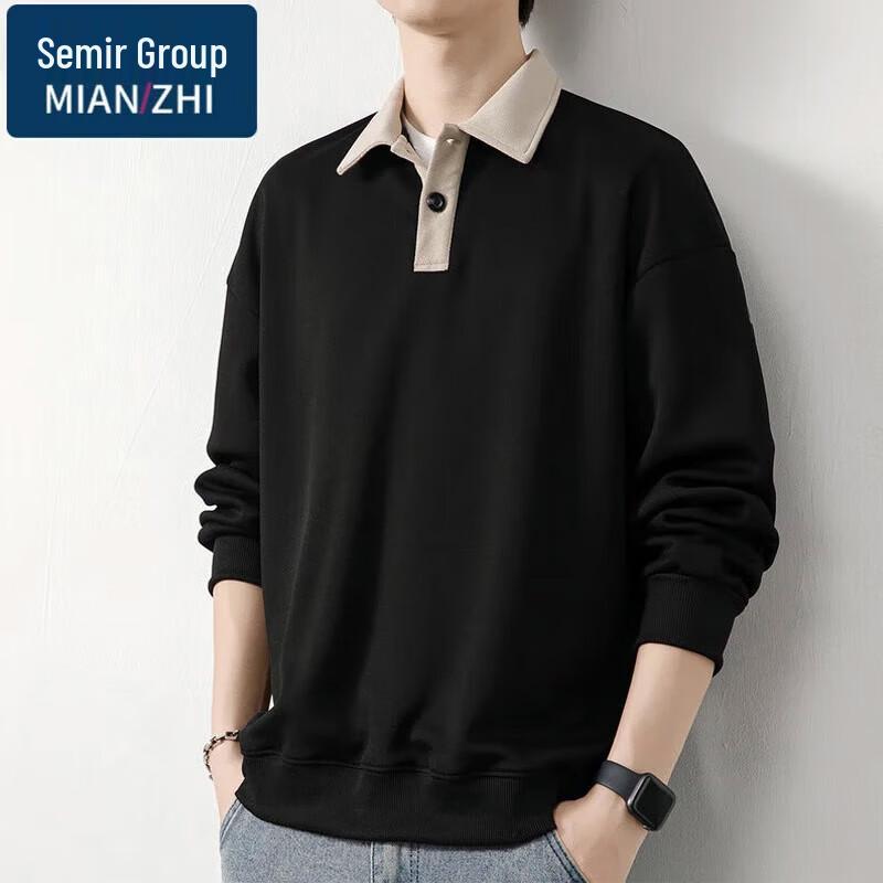 

Men s Polo Collar Pullover Sweatshirt XL