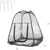 Mesh Plant Cover from Animals, Plant Netting Pest Guard Cover, Plant Tent Cage Pop-up with 4 Stakes for Vegetables, Fruits, Flowers, 28 X 28 X 32