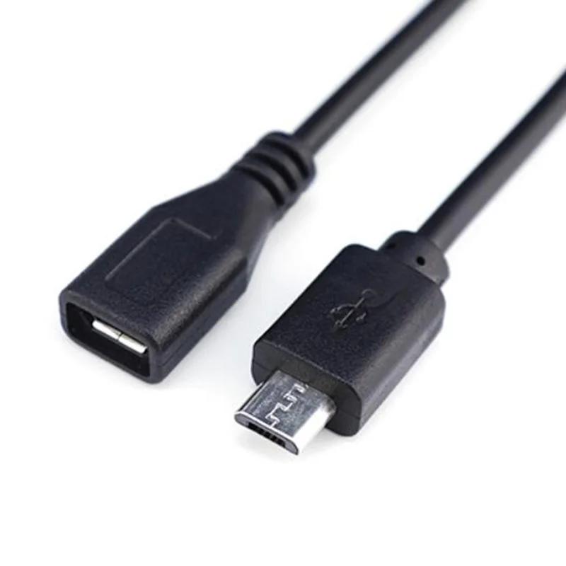 0.3m 1m Micro USB 2.0 type A Male Female Jack DIY Extension repair Cable 2/4 Pin Core Wire Data Charger Power Cord Connector