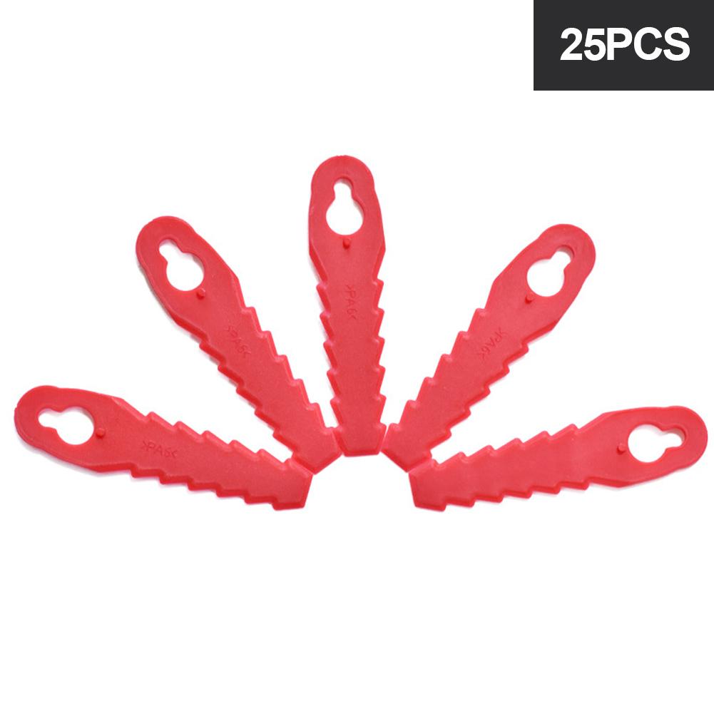 25/50 PCS Grass Mowing Blades Replacement Scratch-Resistant Plastic Grass Trimmer Blades for L85 Sawtooth Trimmer Accessories