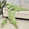 Soft Crocodile Plush Toy Fluffy Full Stuffed Animal Pillow Doll Jungle Green Giant Alligator Sofa Cushion Birthday Plush Gift
