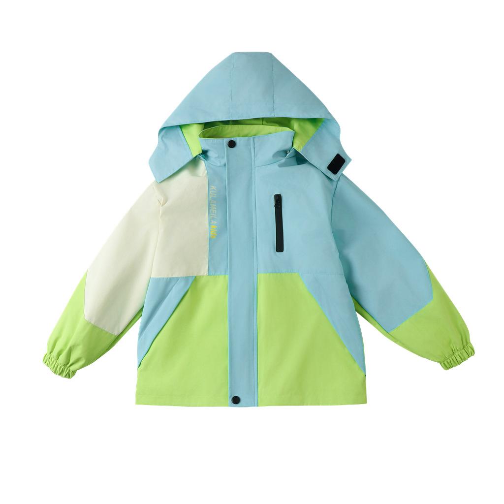 New children's ski suits for boys and girls, thickened and warm three-proof jackets, three-piece set for primary school students in autumn and winter