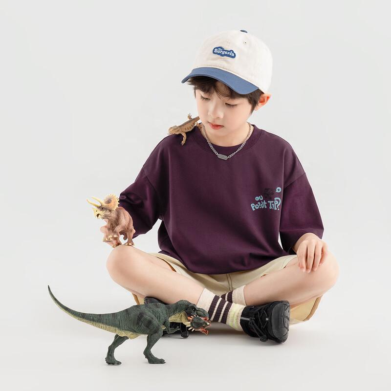 

Boys Pure Cotton Breathable Short Sleeve T-shirt 160