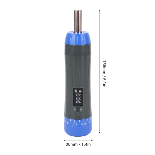 Digital Torque Driver, 0.2~1.2 N.m Preset Torque Driver, 1/4-inch Drive Torque Wrench Driver, with 10 Bits, Adjustable for Maintenance and Motorcycle