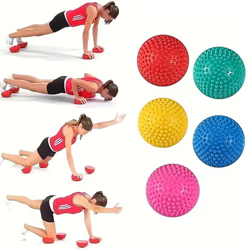 Palla Semisfera Gonfiabile per Massaggio Allenamento Equilibrio Palla Tattile Palla Fitness Trainer Core Antiscivolo per Yoga Pilates Allenamento a Casa