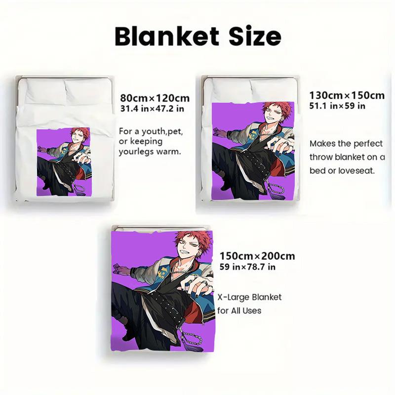 hypnosismic 2D Flat Pattern Flannel Blanket High quality All Seasons Warmth and Comfort Perfect for Christmas Gifts.NMT0928085