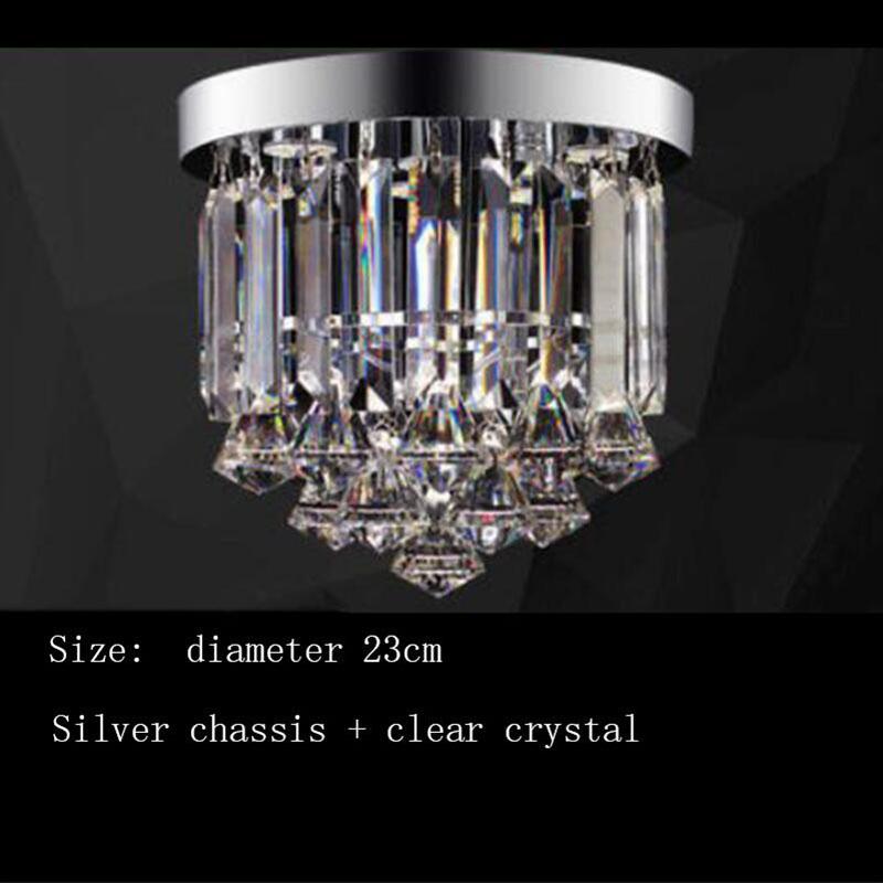 

Современный светодиодный хрустальный потолочный светильник цвета шампанского или прозрачный из нержавеющей стали, круглый подвесной светильник, скандинавский потолочный светильник для отеля, бара clear crystal&Warm White