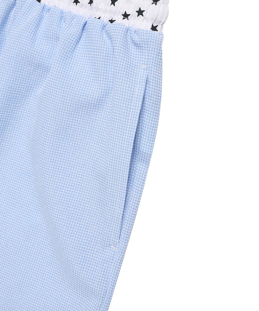 CAVISH W Check Lounge Pants Blue(Cv2Fmfpa59A)