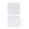 5Pcs Makeup Puff Box Transparent ABS Plastic Clear Square Jewellery Storage Case for Earring