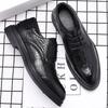2025 new men's formal leather shoes men's business leather shoes genuine leather single shoes British style office commuter wedding shoes