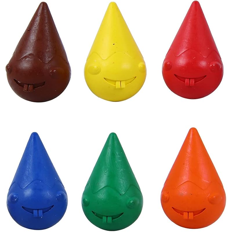 

Doms 6 Shades Grippie Crayons Box Pack | Easy Grip For Toddlers | Bright & Intense Colors | Non Toxic Colouring Range, S 6 count (Pack of 1)