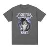 If They Talk Behind Yo Back Fart Wolf Literally Me Funny Meme Emo T-shirt Men's Clothing Harajuku Retro Oversized Cotton T Shirt